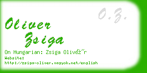 oliver zsiga business card